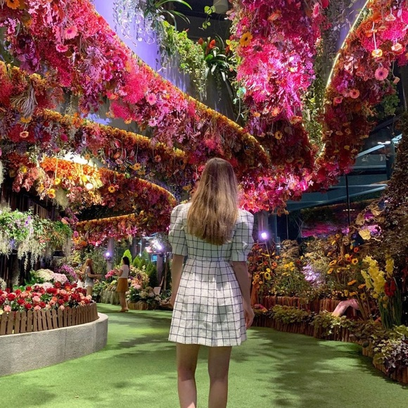 Gal Meets Glam Tweed Windowpane Mini Dress - Picture 2 of 8